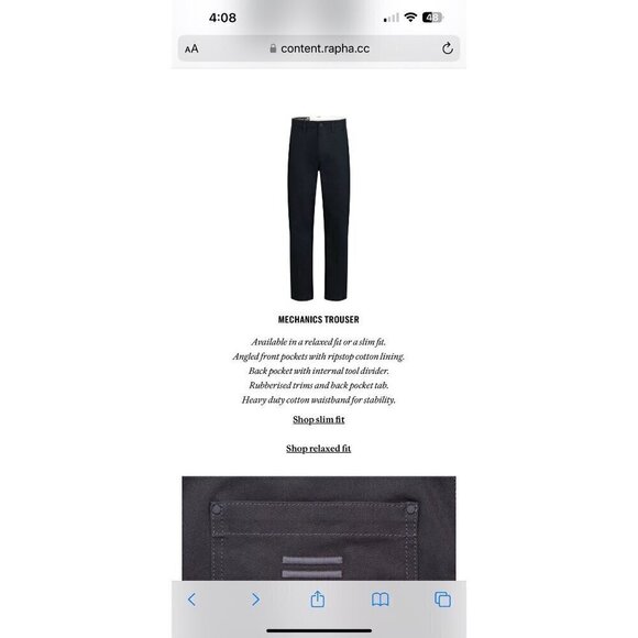 Ralpha Mechanic trousers, navy, Size 34 M52 - Picture 2 of 13